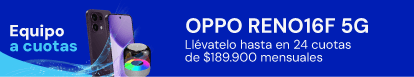 OPPO Reno 16F 5G a 24 cuotas